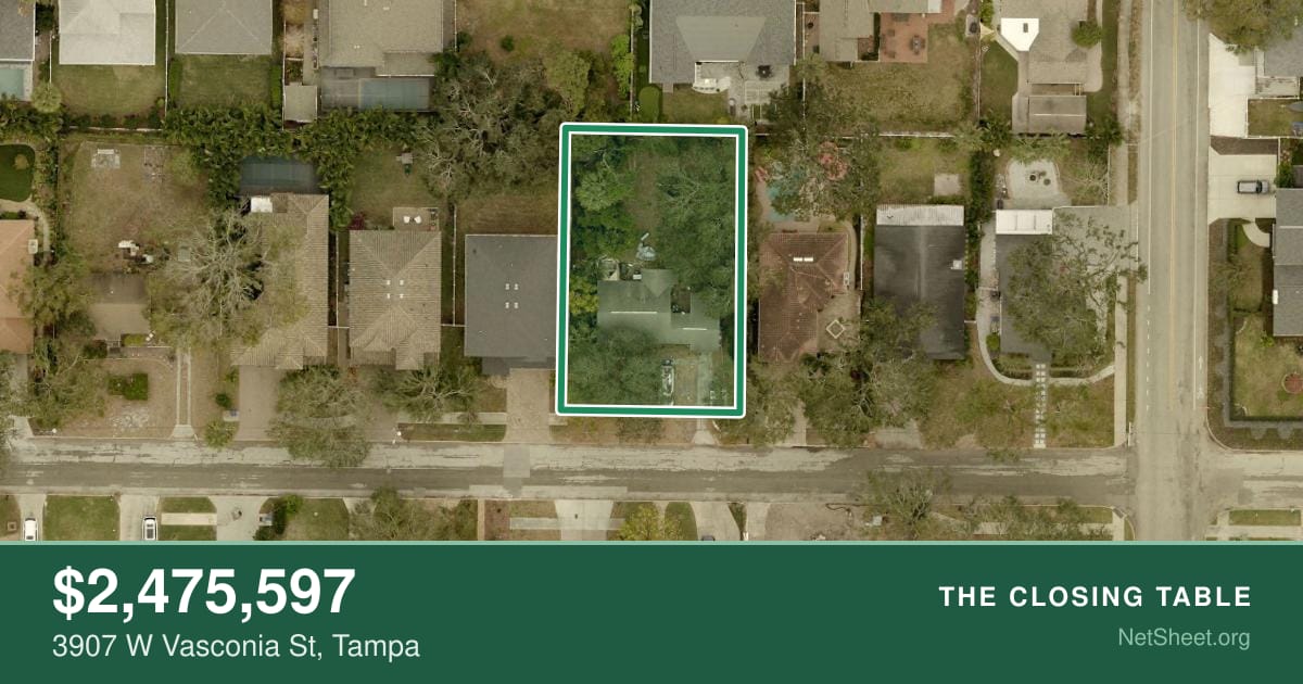 Aerial view of 3907 W Vasconia St, Tampa