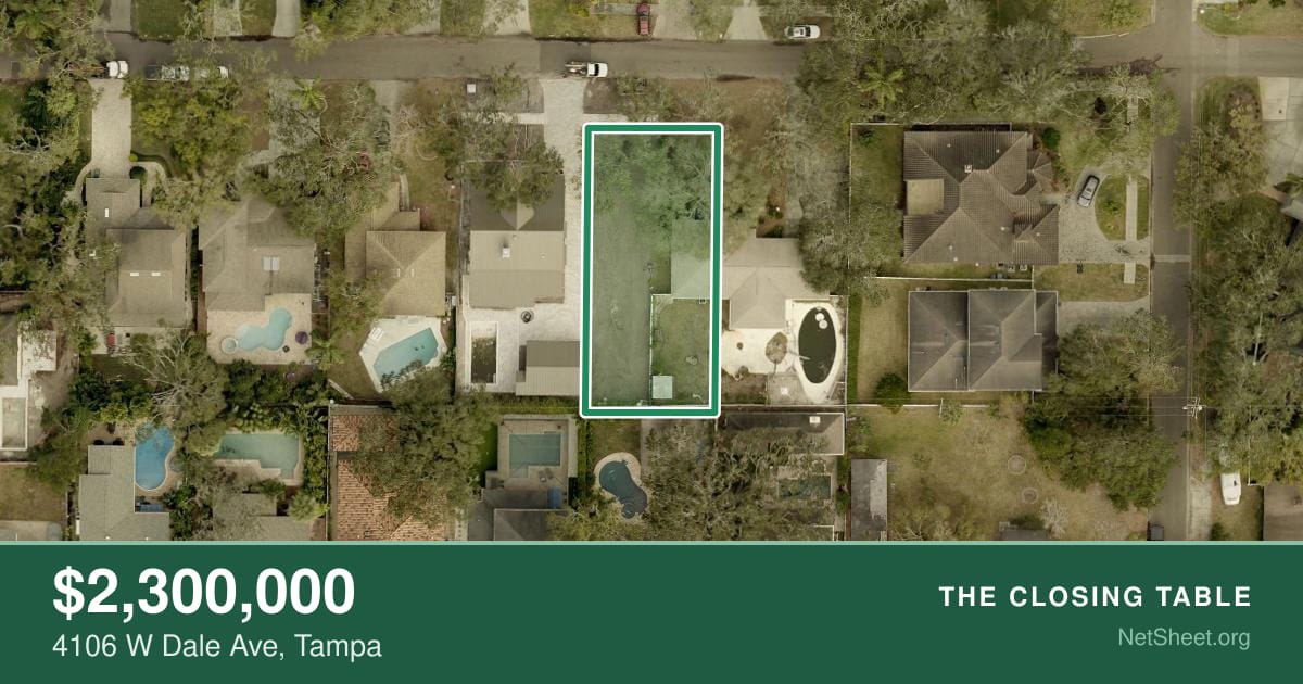 Aerial view of 4106 W Dale Ave, Tampa