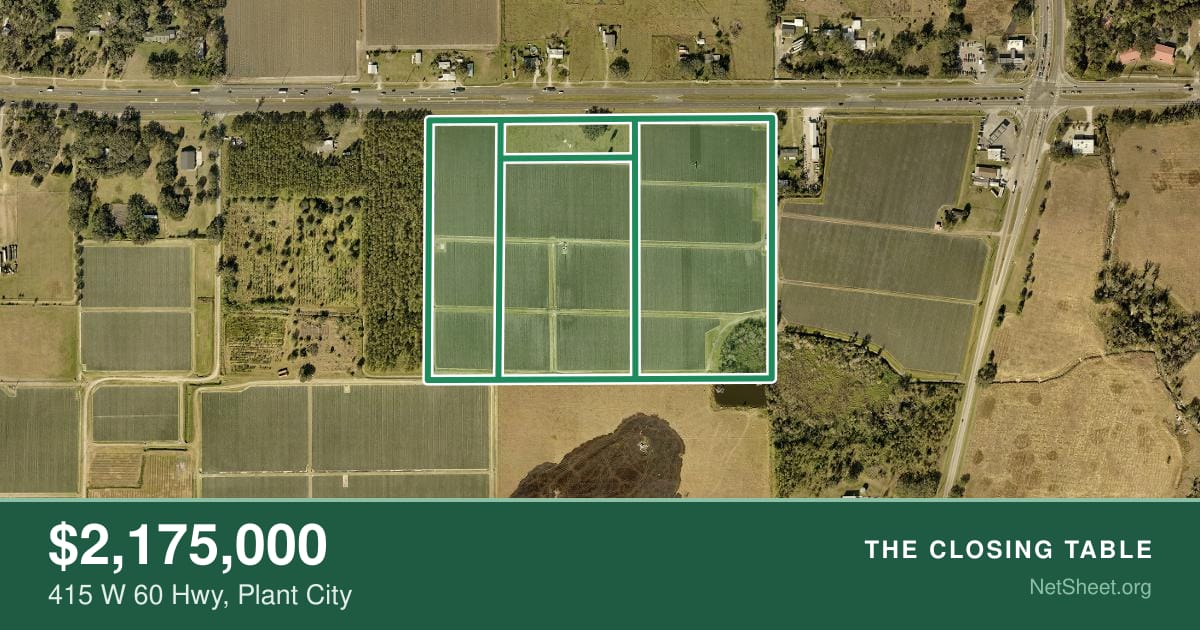 Aerial view of 415 W 60 Hwy, Plant City