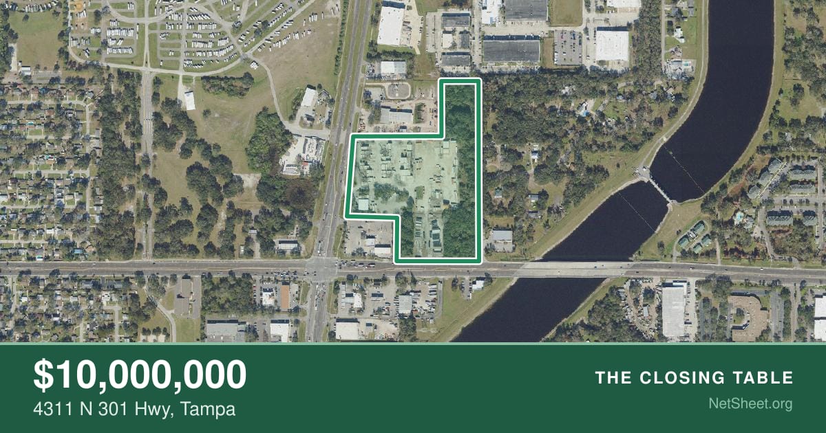 Aerial view of 4311 N 301 Hwy, Tampa