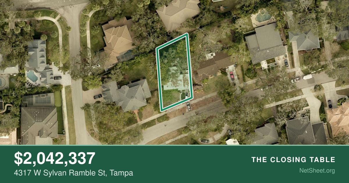 Aerial view of 4317 W Sylvan Ramble St, Tampa