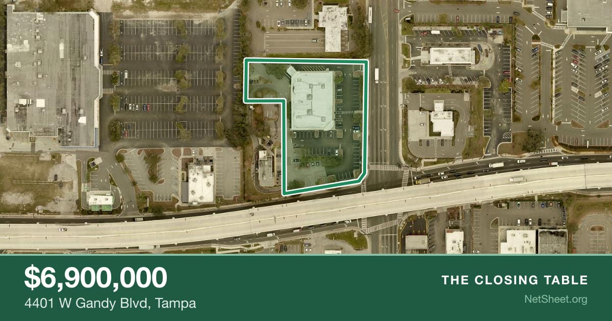 Aerial view of 4401 W Gandy Blvd, Tampa