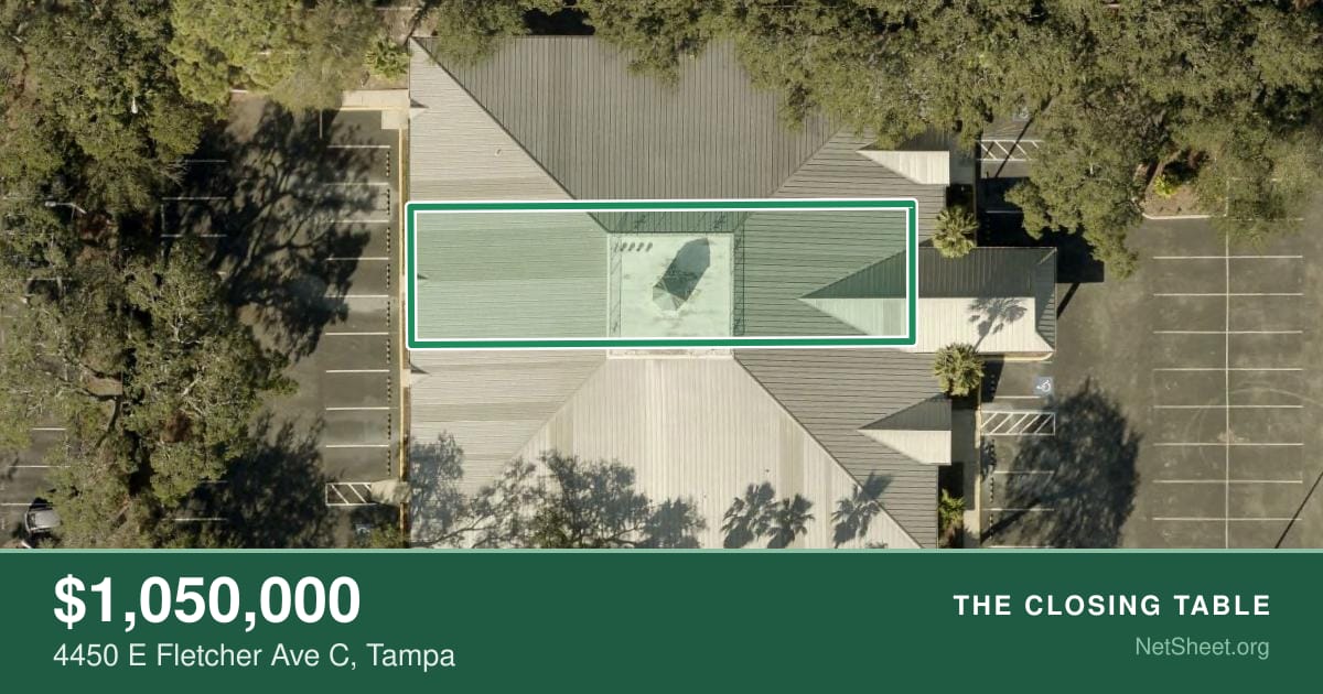 Aerial view of 4450 E Fletcher Ave C, Tampa
