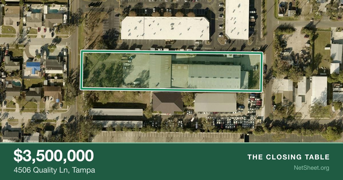Aerial view of 4506 Quality Ln, Tampa