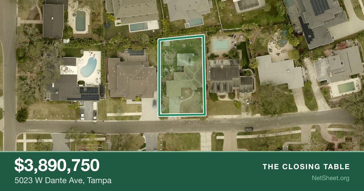 Aerial view of 5023 W Dante Ave, Tampa