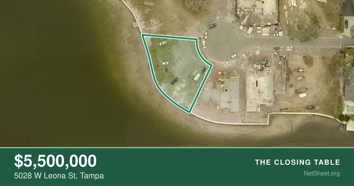 Aerial view of 5028 W Leona St, Tampa