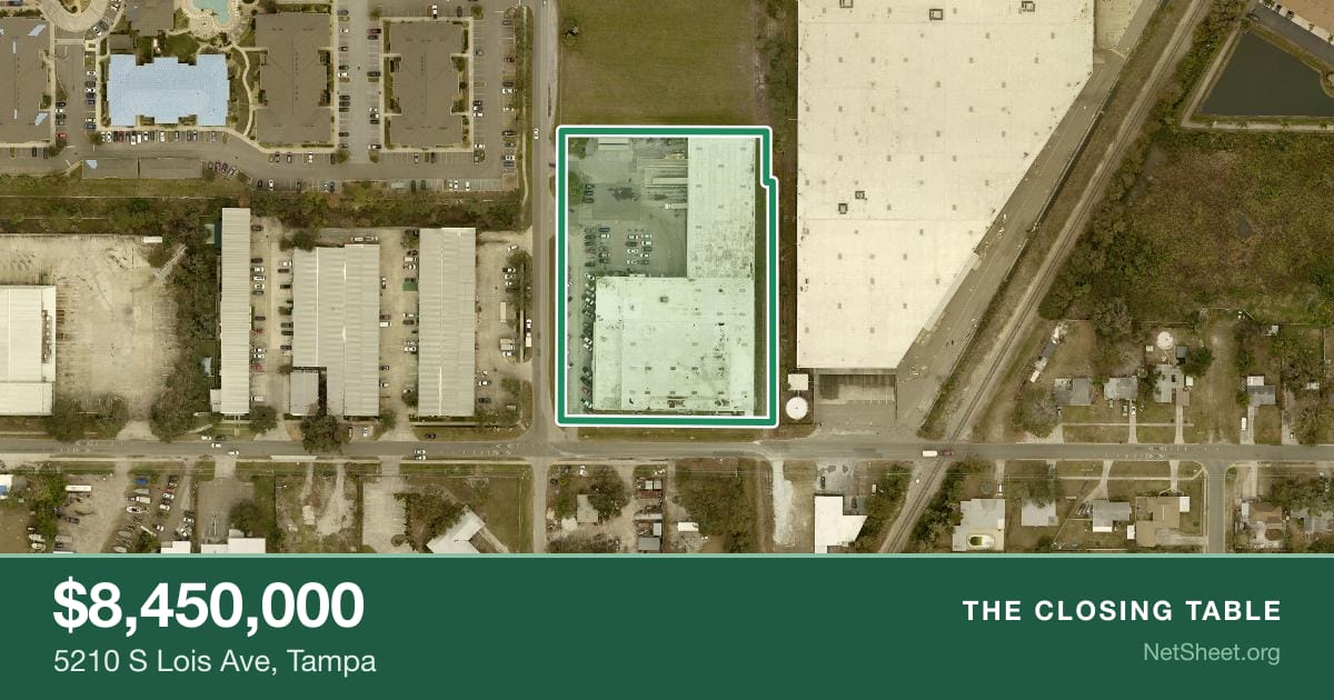 Aerial view of 5210 S Lois Ave, Tampa