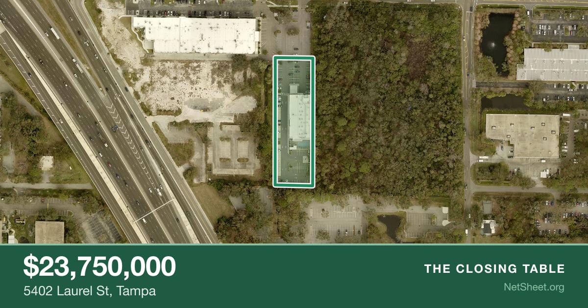 Aerial view of 5402 Laurel St, Tampa