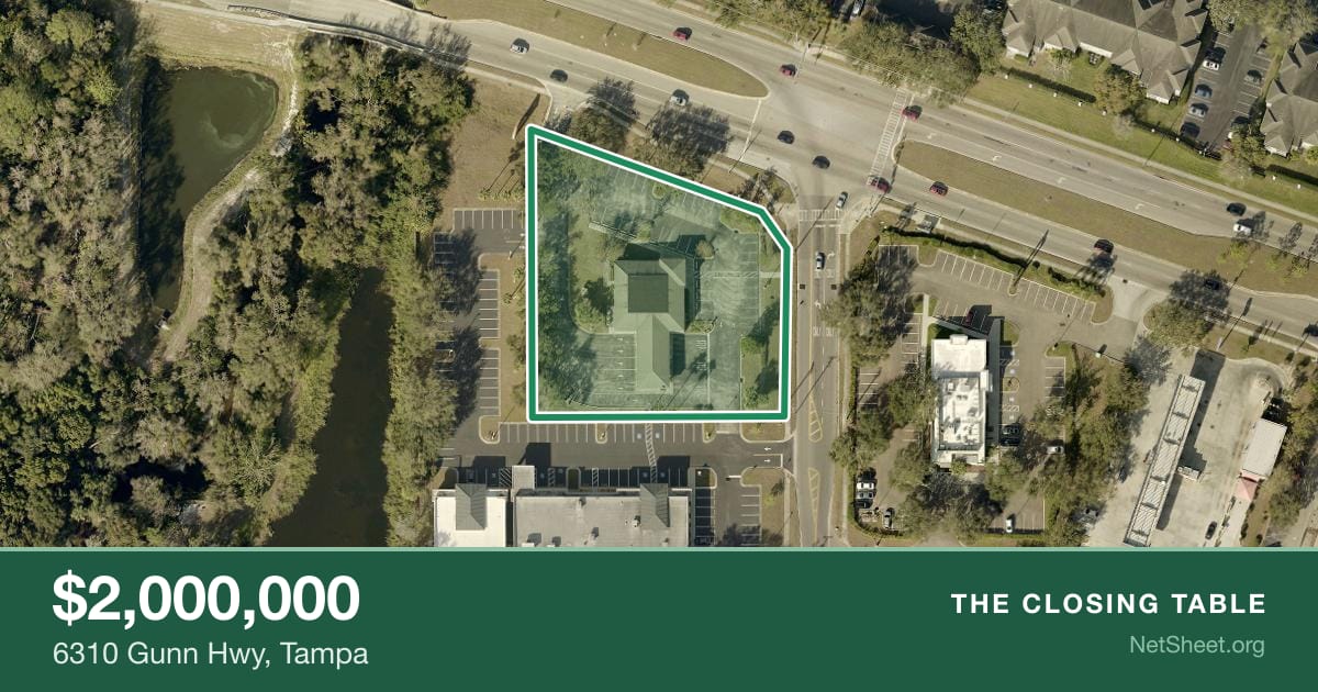 Aerial view of 6310 Gunn Hwy, Tampa