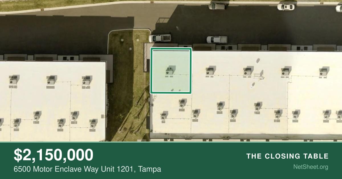 Aerial view of 6500 Motor Enclave Way Unit 1201, Tampa