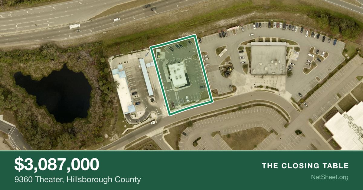 Aerial view of 9360 Theater, Hillsborough County