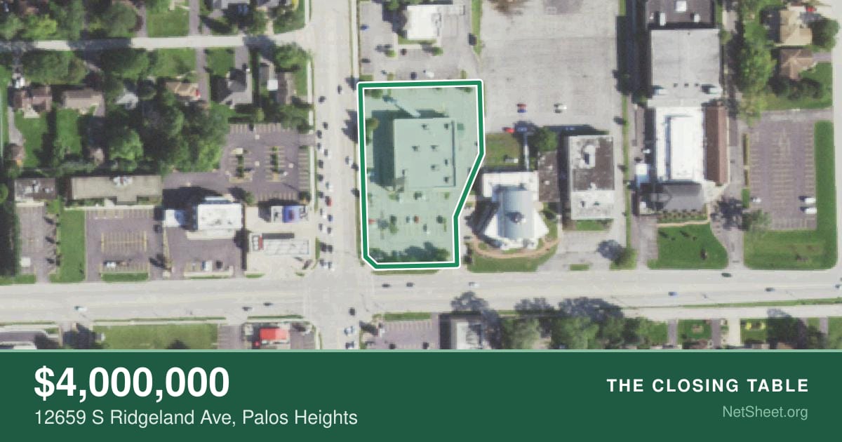 Aerial view of 12659 S Ridgeland Ave, Palos Heights