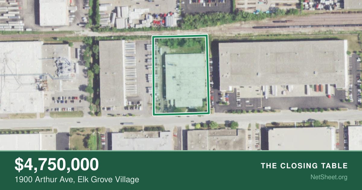 Aerial view of 1900 Arthur Ave, Elk Grove Village
