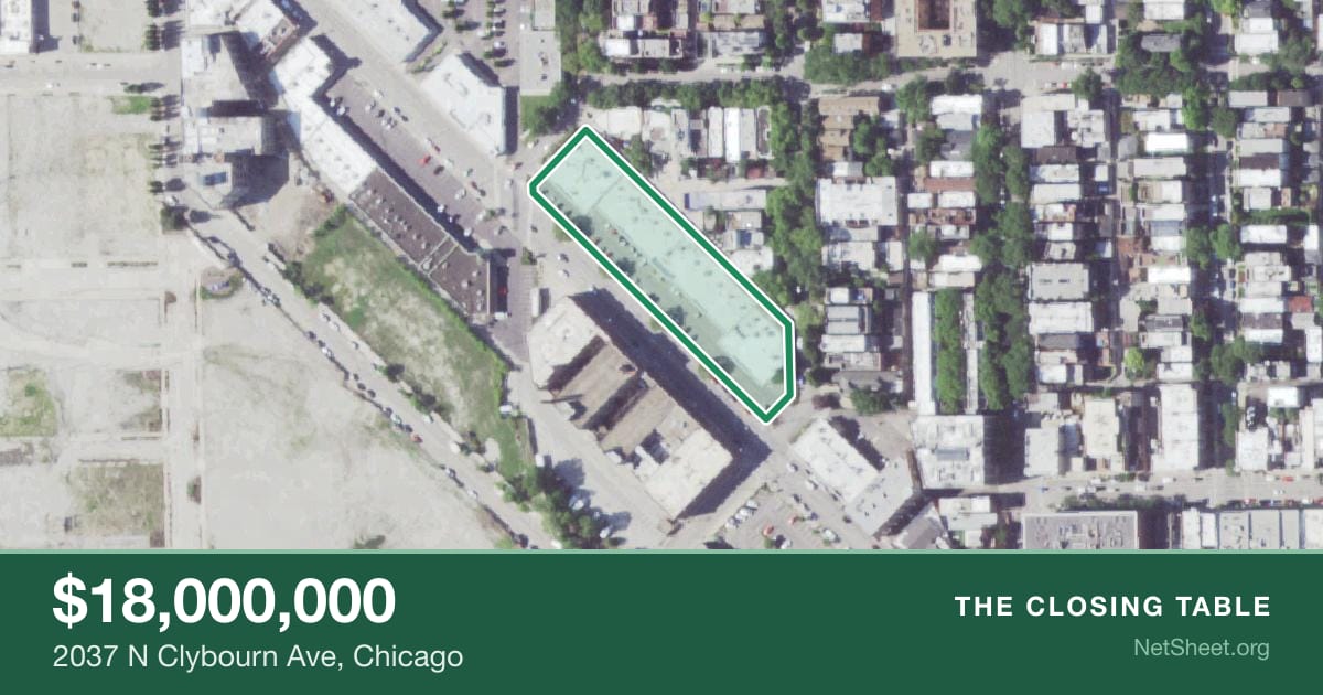 Aerial view of 2037 N Clybourn Ave, Chicago