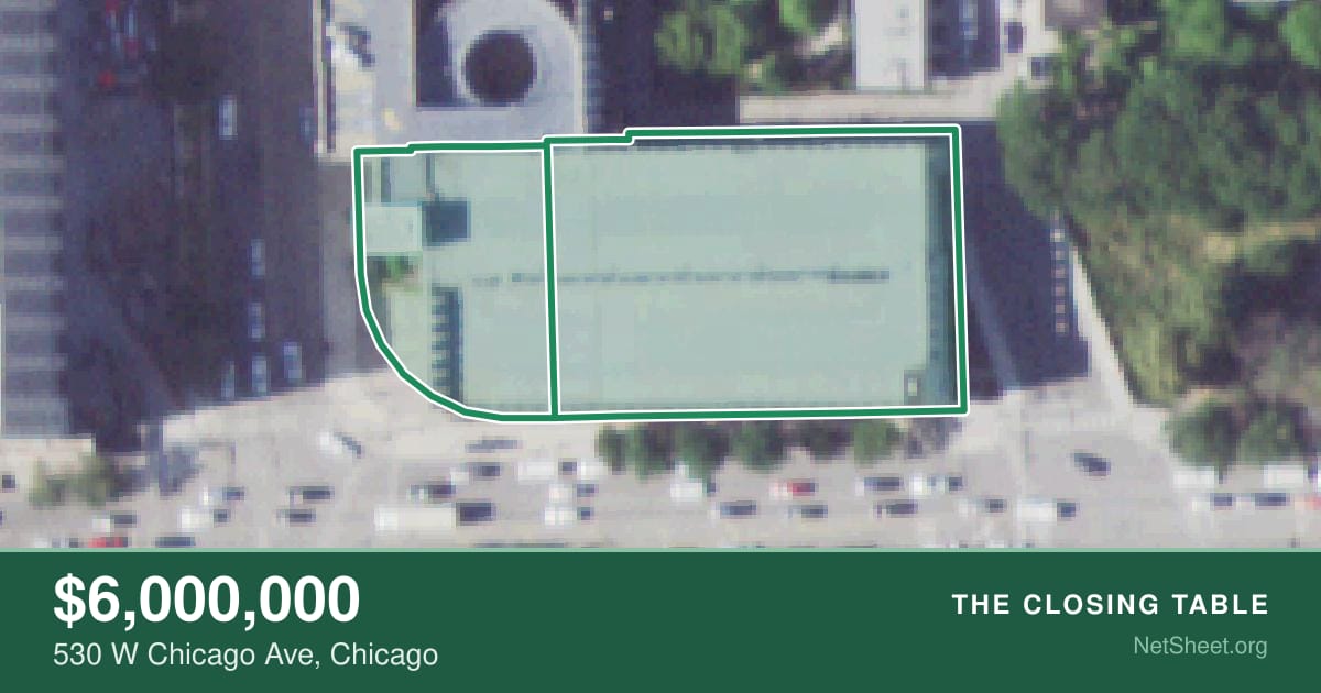 Aerial view of 530 W Chicago Ave, Chicago