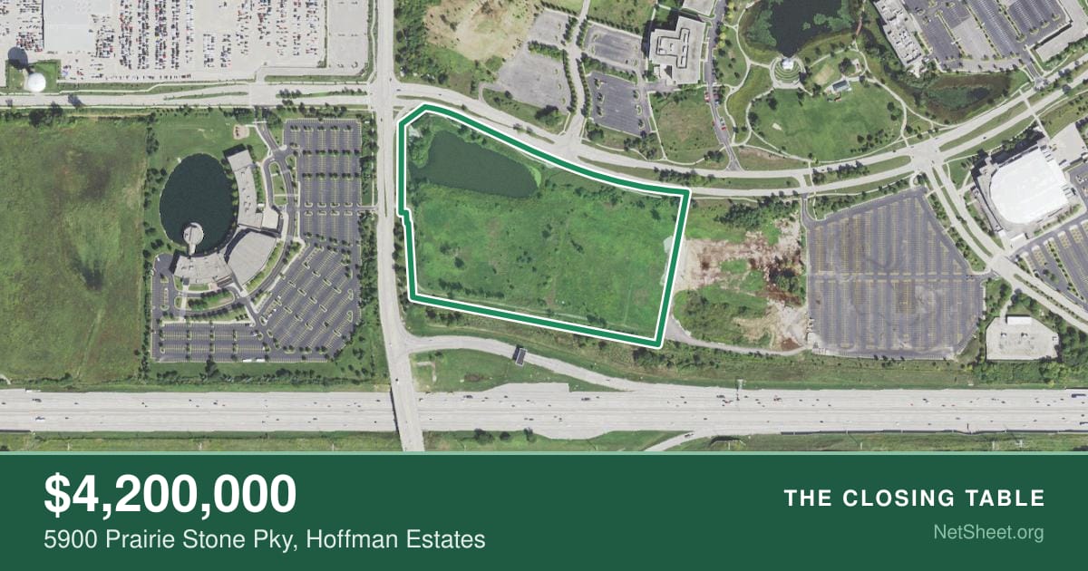 Aerial view of 5900 Prairie Stone Pky, Hoffman Estates