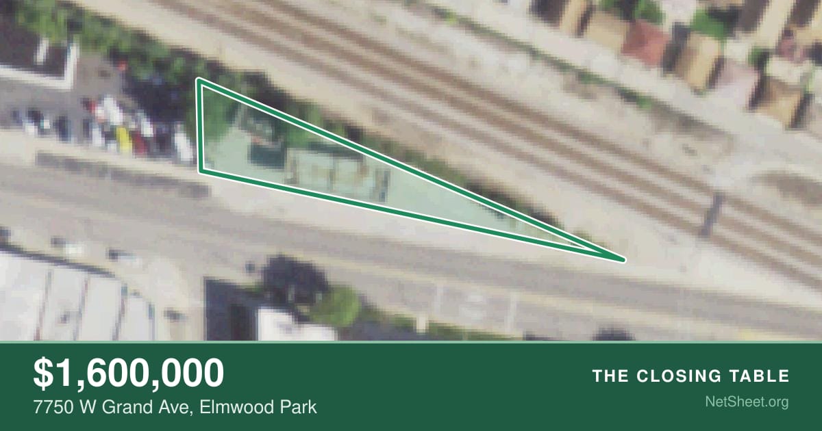 Aerial view of 7750 W Grand Ave, Elmwood Park