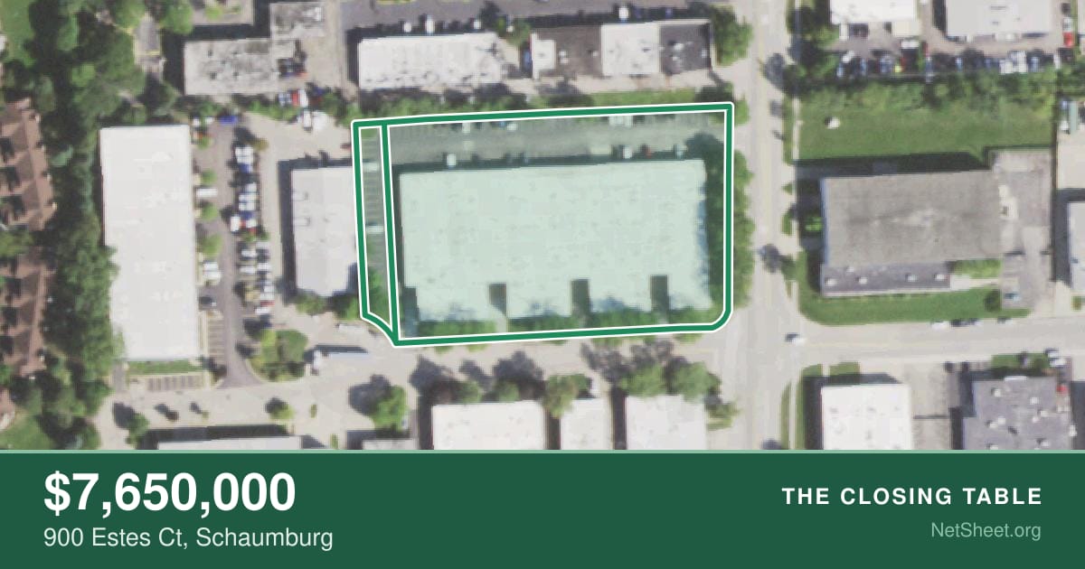 Aerial view of 900 Estes Ct, Schaumburg
