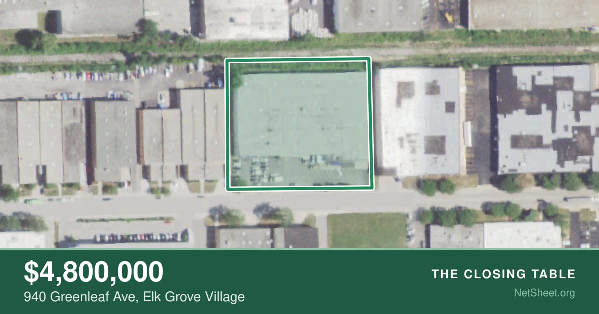 Aerial view of 940 Greenleaf Ave, Elk Grove Village