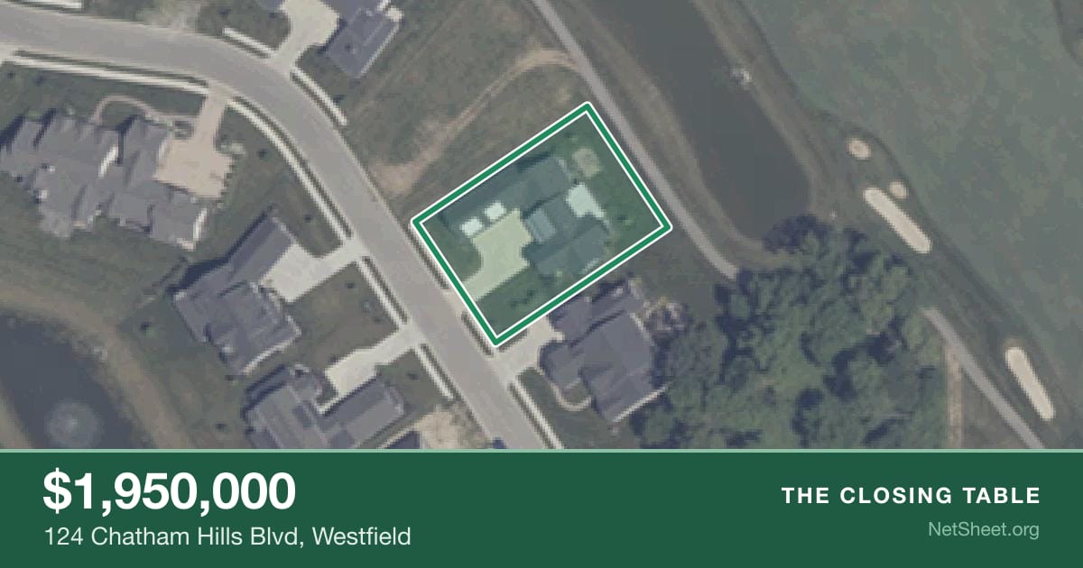 Aerial view of 124 Chatham Hills Blvd, Westfield