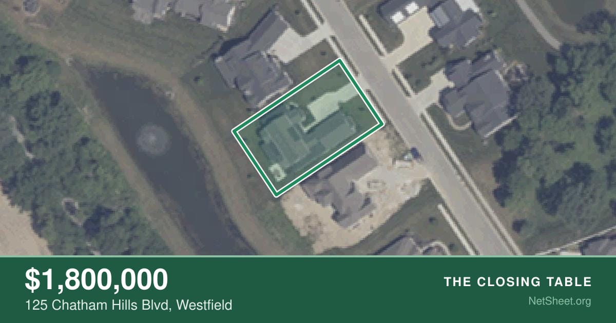 Aerial view of 125 Chatham Hills Blvd, Westfield