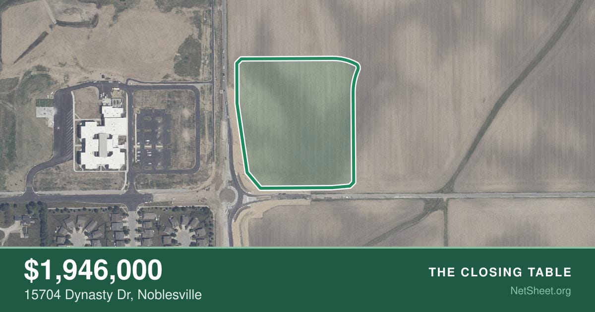 Aerial view of 15704 Dynasty Dr, Noblesville