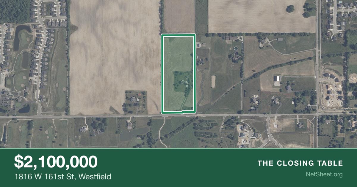 Aerial view of 1816 W 161st St, Westfield