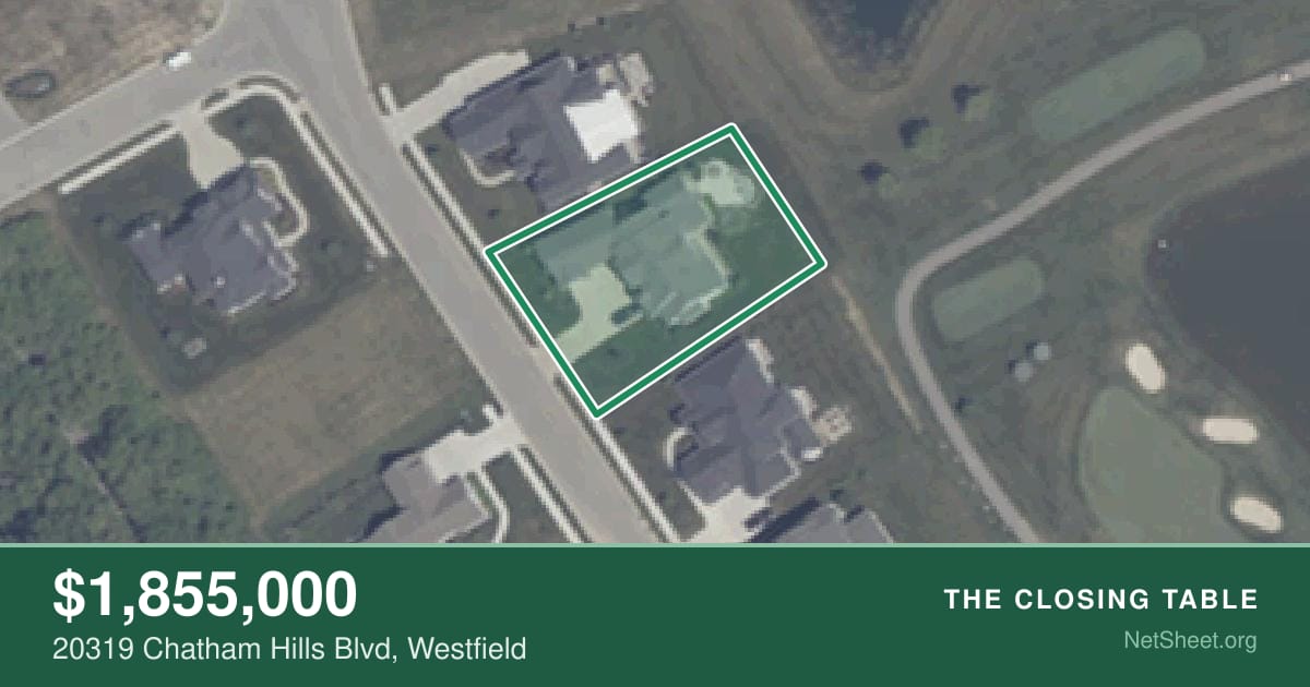 Aerial view of 20319 Chatham Hills Blvd, Westfield