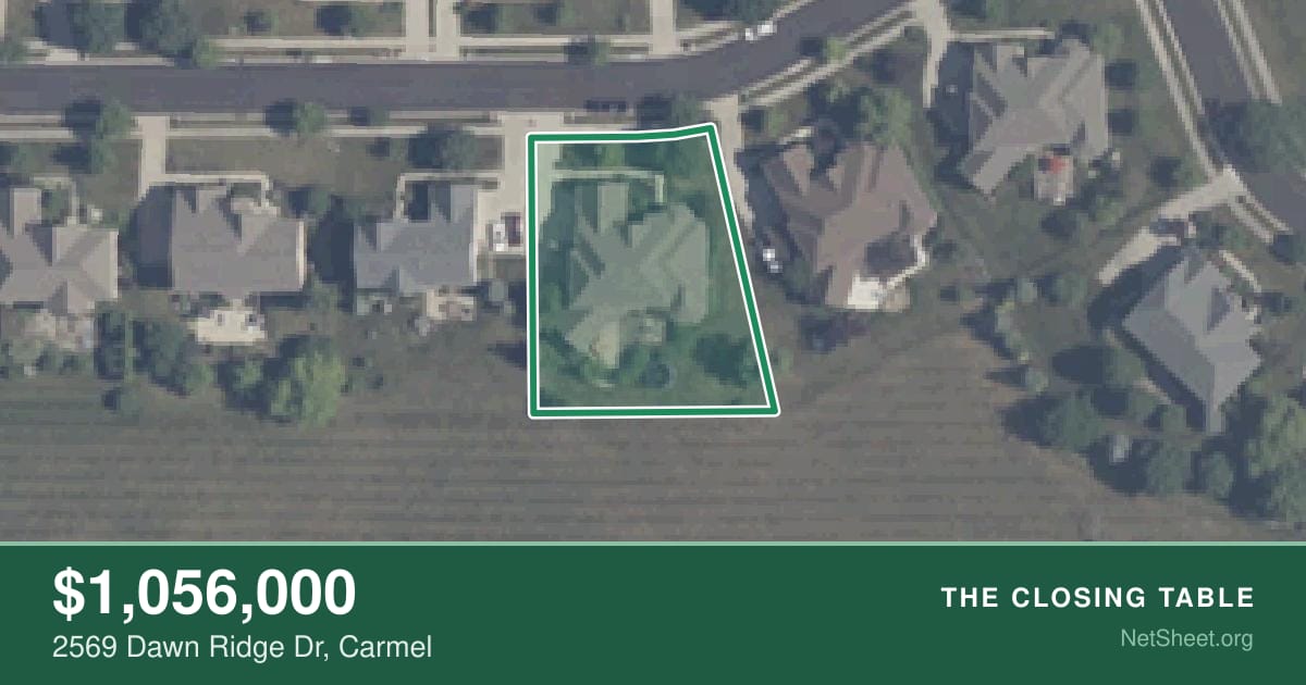 Aerial view of 2569 Dawn Ridge Dr, Carmel