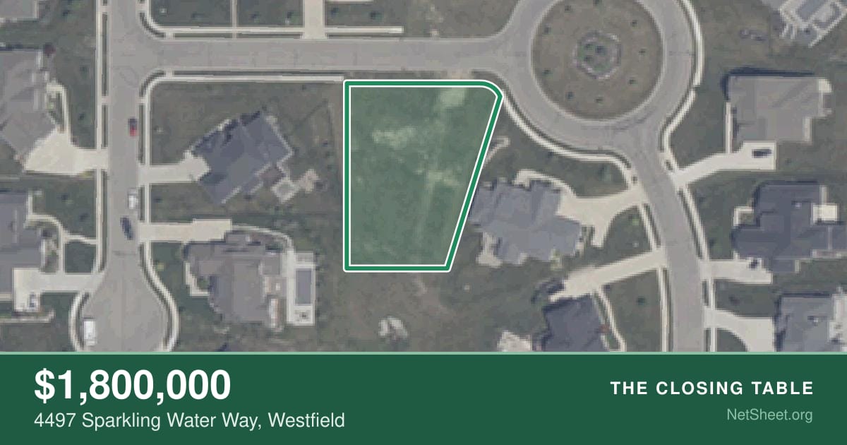 Aerial view of 4497 Sparkling Water Way, Westfield