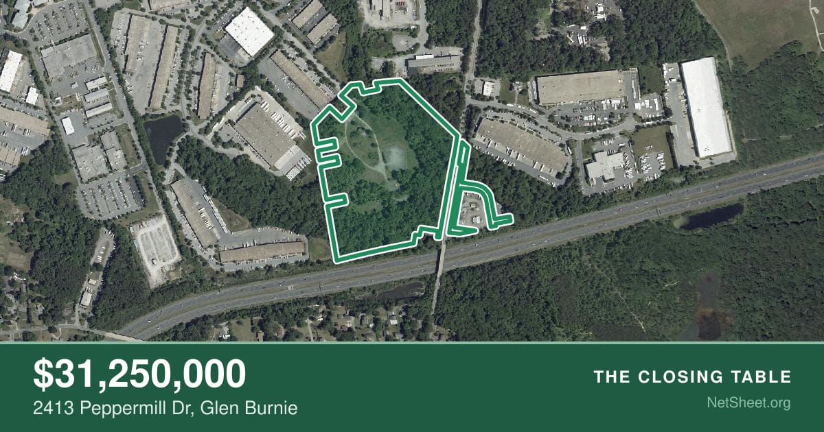 Aerial view of 2413 Peppermill Dr, Glen Burnie