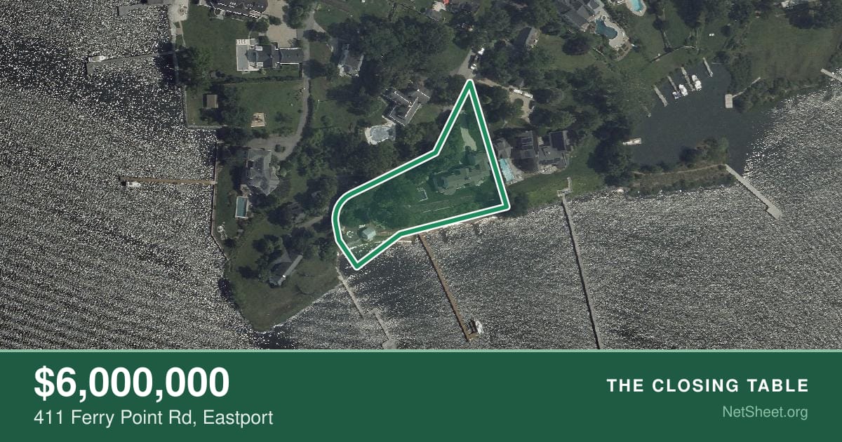 Aerial view of 411 Ferry Point Rd, Eastport