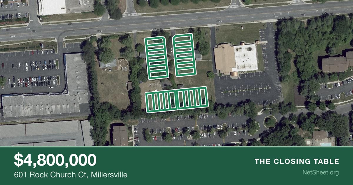 Aerial view of 601 Rock Church Ct, Millersville