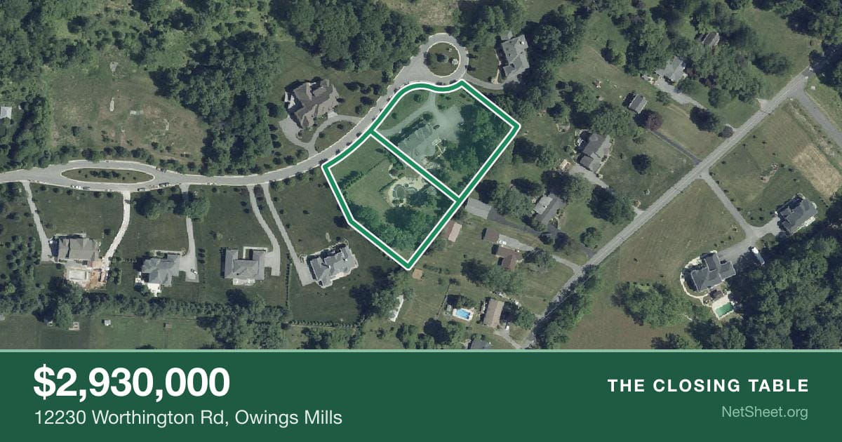 Aerial view of 12230 Worthington Rd, Owings Mills