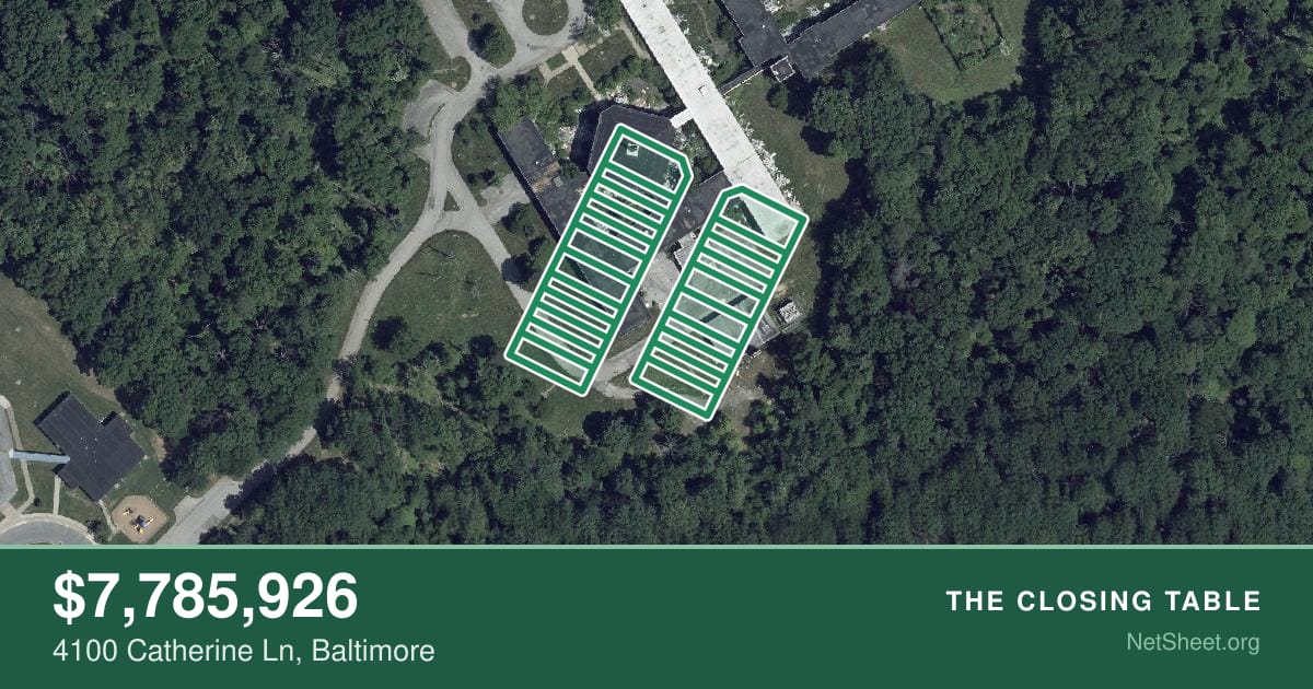 Aerial view of 4100 Catherine Ln, Baltimore