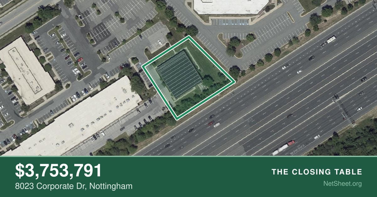 Aerial view of 8023 Corporate Dr, Nottingham