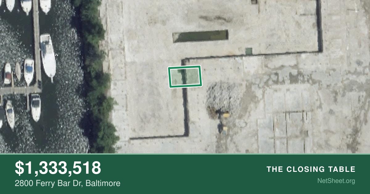 Aerial view of 2800 Ferry Bar Dr, Baltimore