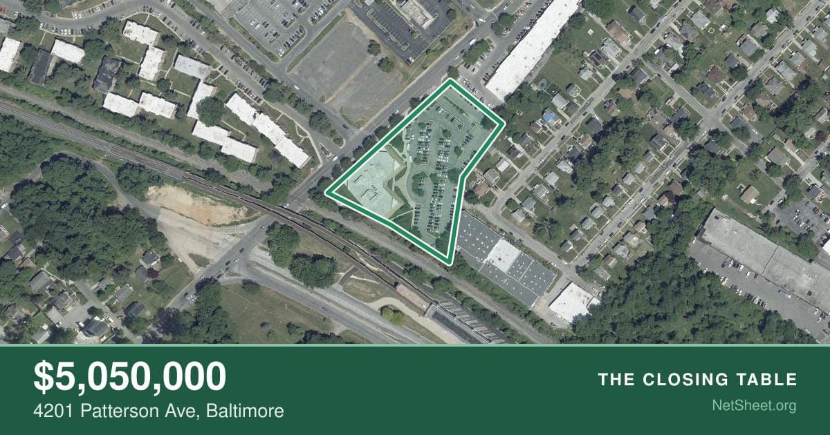 Aerial view of 4201 Patterson Ave, Baltimore