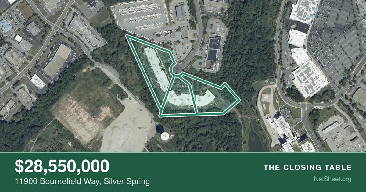 Aerial view of 11900 Bournefield Way, Silver Spring