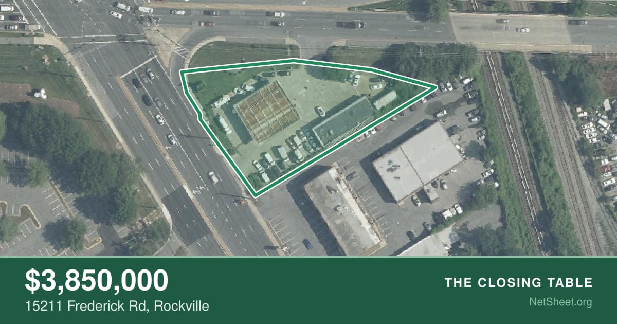 Aerial view of 15211 Frederick Rd, Rockville