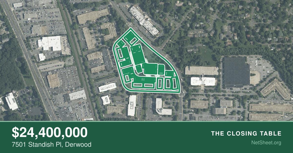 Aerial view of 7501 Standish Pl, Derwood