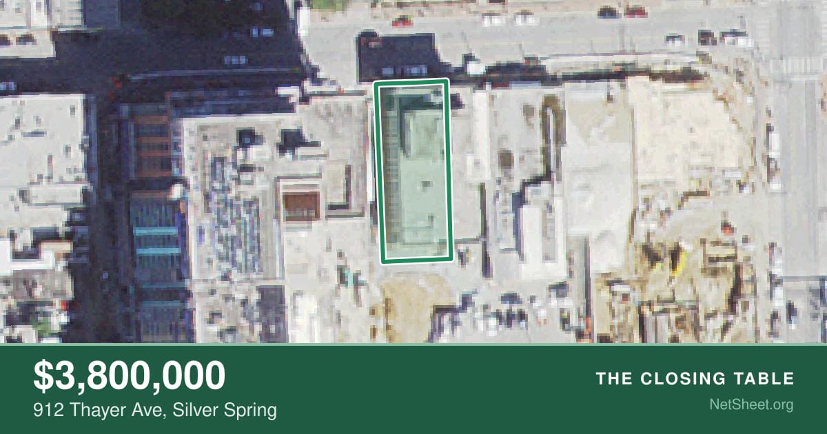 Aerial view of 912 Thayer Ave, Silver Spring