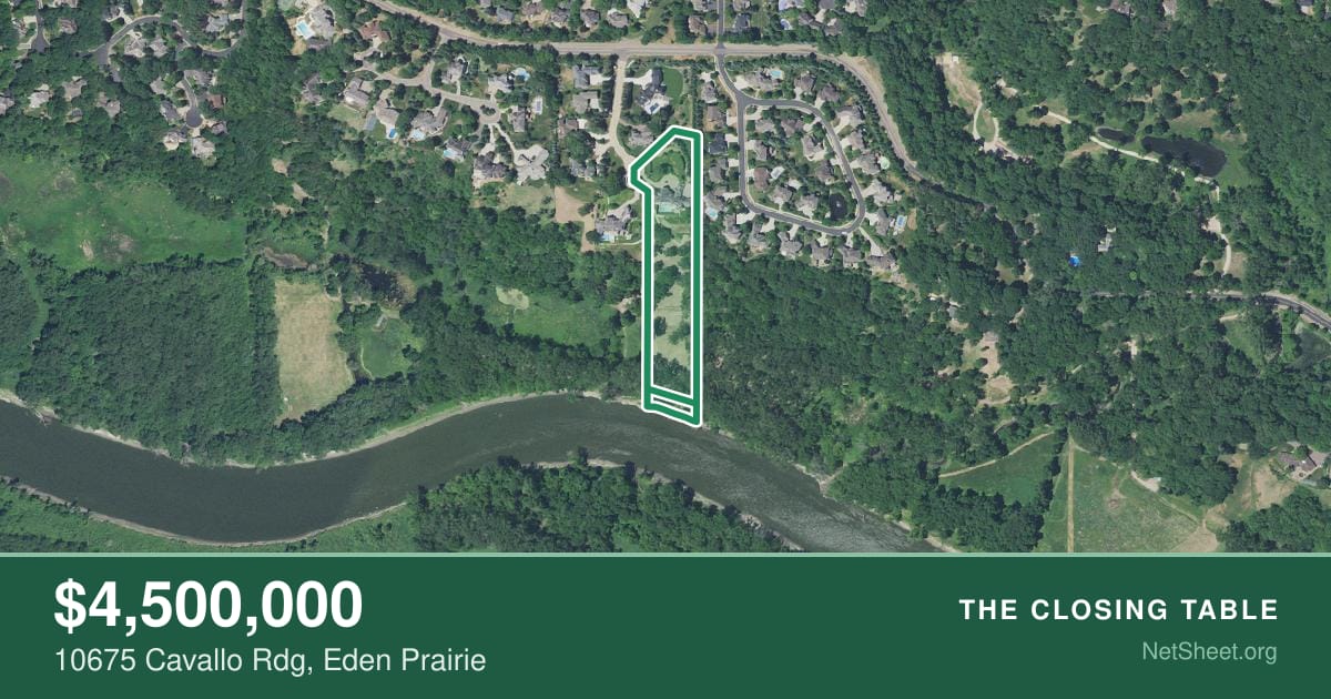 Aerial view of 10675 Cavallo Rdg, Eden Prairie
