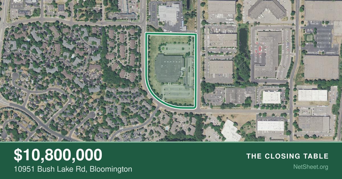 Aerial view of 10951 Bush Lake Rd, Bloomington