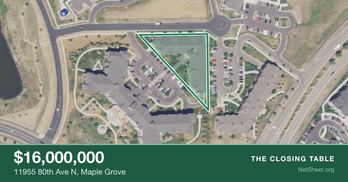 Aerial view of 11955 80th Ave N, Maple Grove