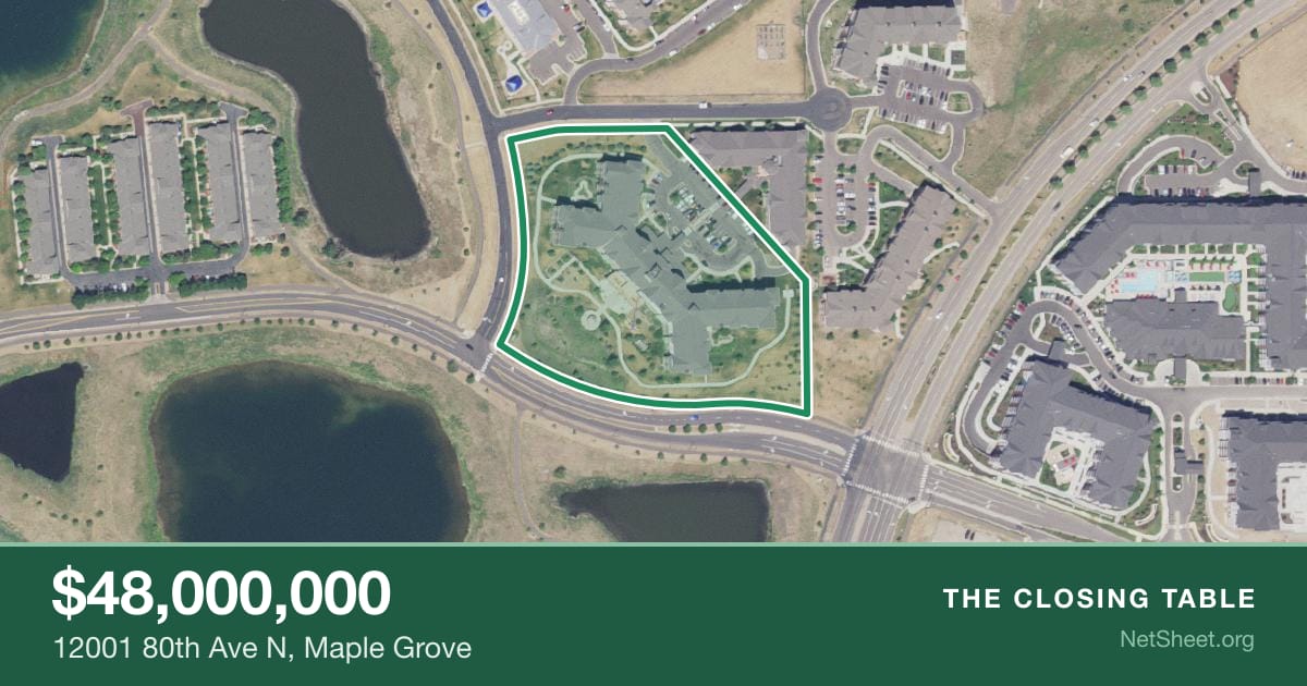 Aerial view of 12001 80th Ave N, Maple Grove