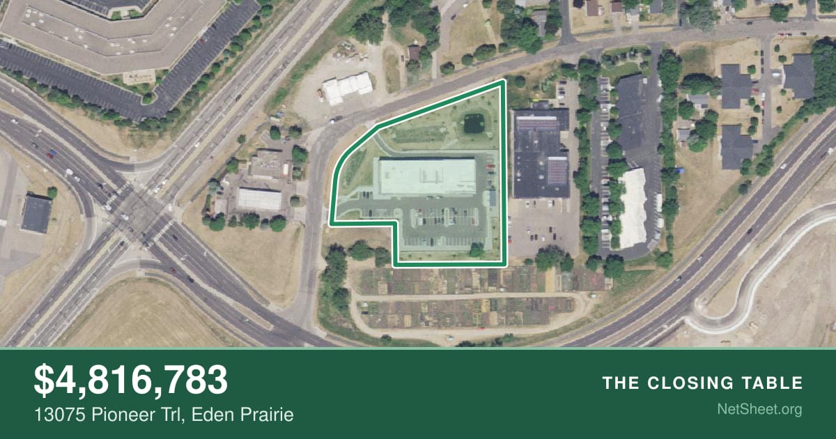 Aerial view of 13075 Pioneer Trl, Eden Prairie