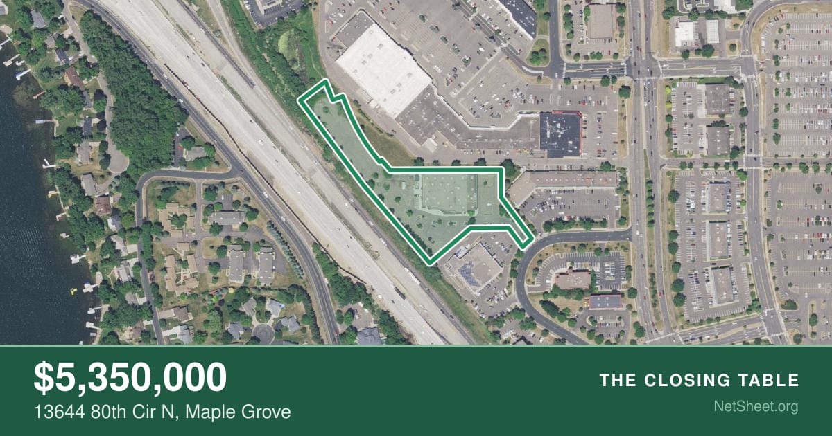Aerial view of 13644 80th Cir N, Maple Grove