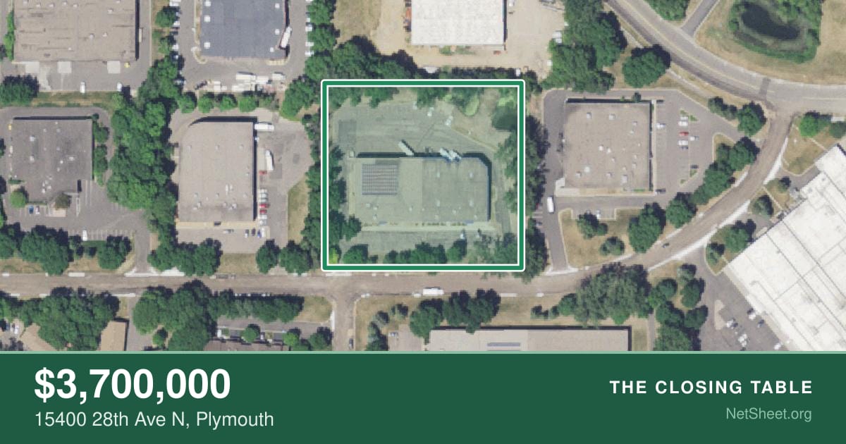 Aerial view of 15400 28th Ave N, Plymouth