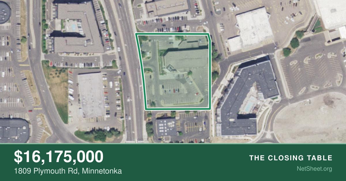 Aerial view of 1809 Plymouth Rd, Minnetonka